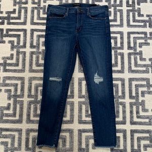 Banana Republic raw hem distressed cropped jeans size 30S